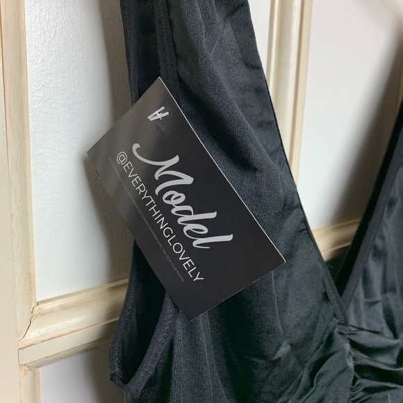 Black Cocktail Dress - Picture 2 of 3